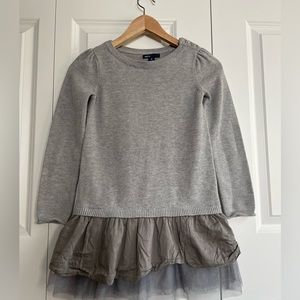 Gap Kids gray sweater dress size M (8)